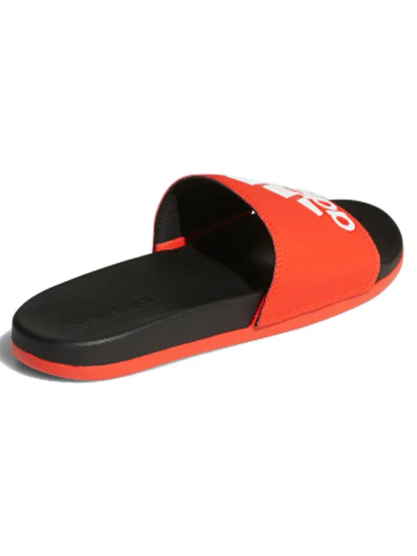 Тапочки adilette comfort slides 'active red' Adidas — изображение 3 из 4, оранжевый/черный