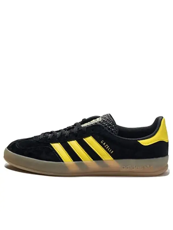 Кроссовки газель для помещений Adidas — изображение 1 из 4, черный/желтый