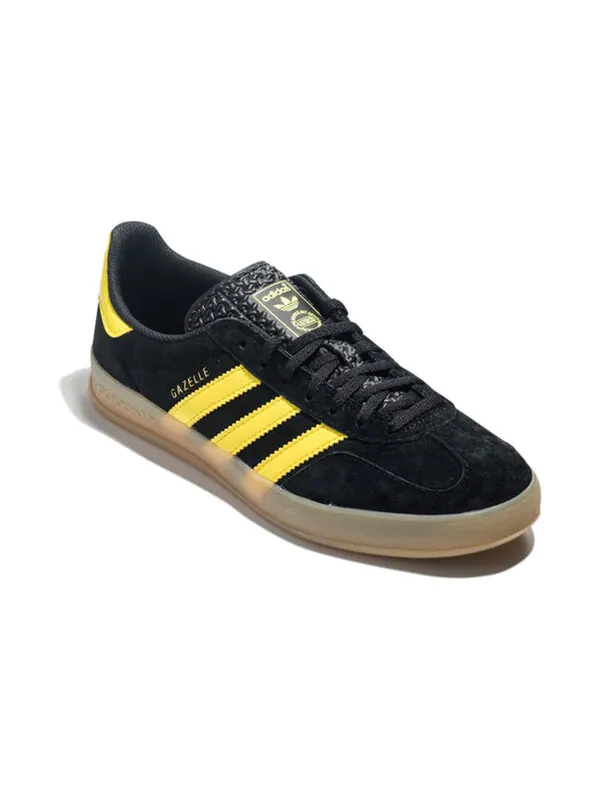 Кроссовки газель для помещений Adidas — изображение 3 из 4, черный/желтый
