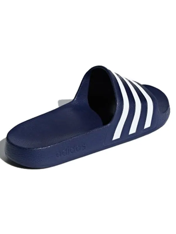 Тапочки adilette aqua 'dark blue' Adidas — изображение 3 из 4, синий/белый