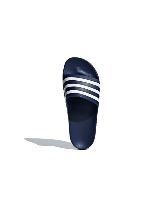 Тапочки adilette aqua 'dark blue' Adidas — изображение 4 из 4, синий/белый