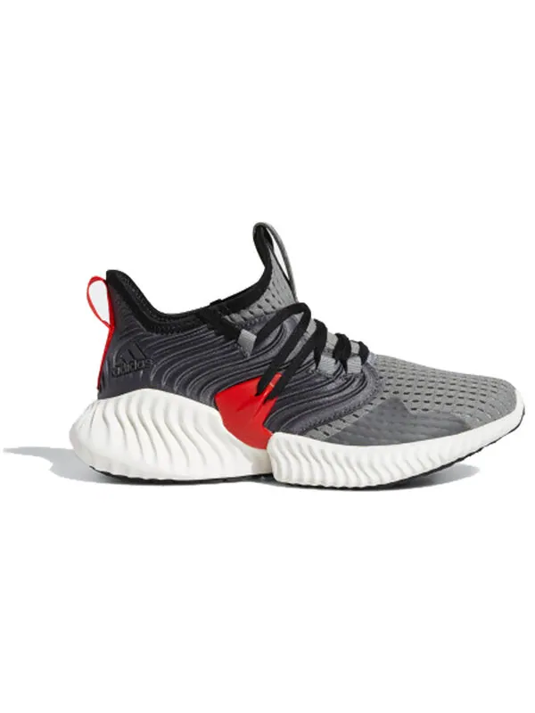 Кроссовки alphabounce инстинкт cc j Adidas — изображение 2 из 4, серый/красный