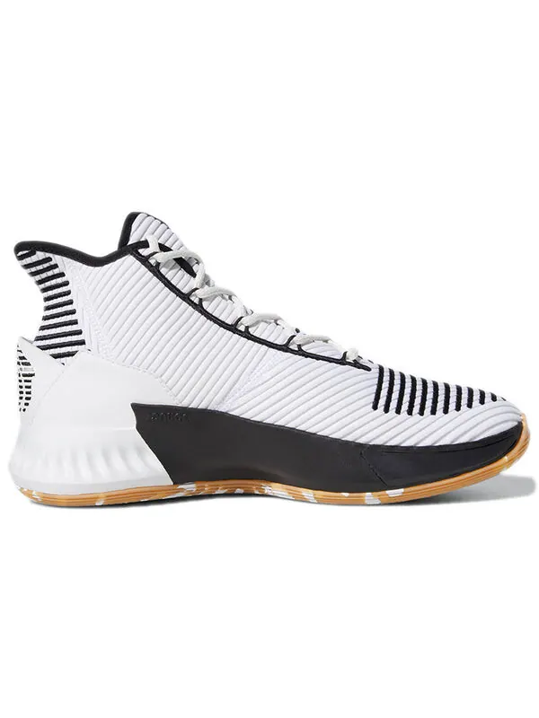 Кроссовки d rose 9 Adidas — изображение 2 из 4, белый/черный