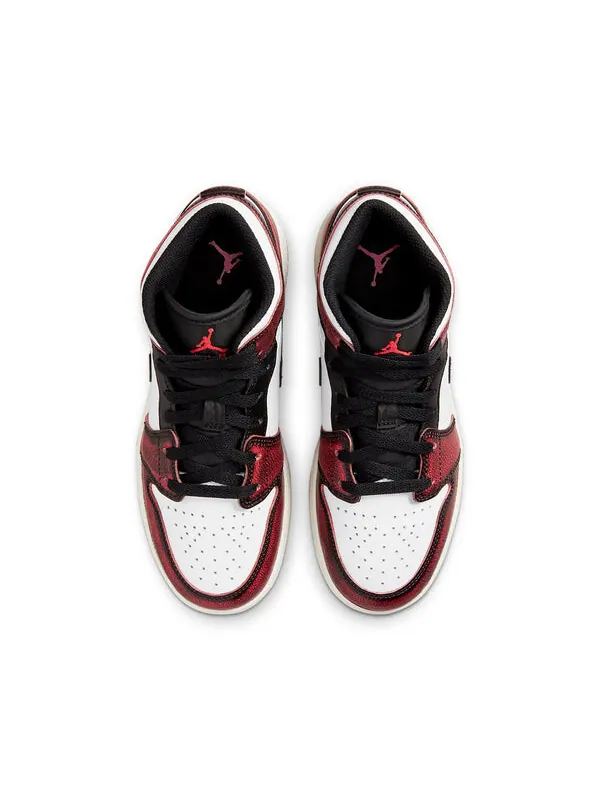 Кроссовки 1 mid se 'wear-away' Air Jordan — изображение 4 из 4, черный/белый