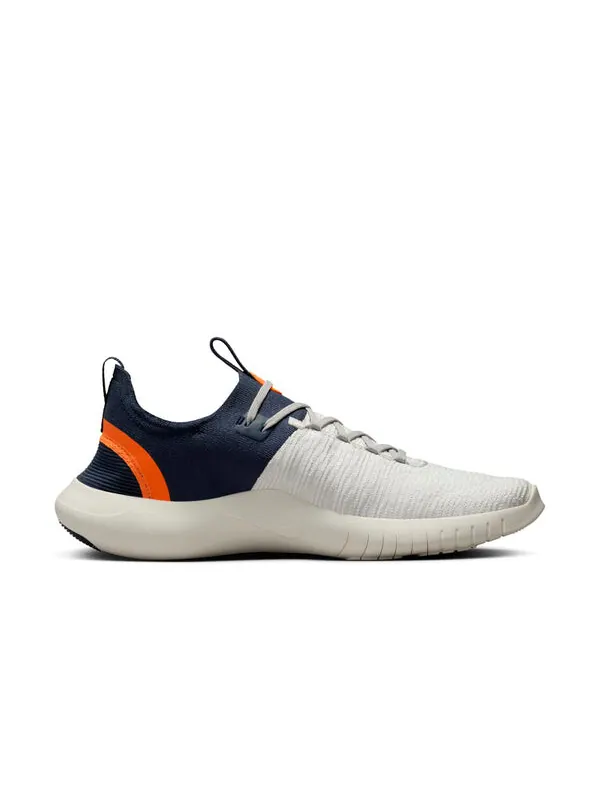 Кроссовки free run flyknit Nike — изображение 2 из 4, серый/белый/синий