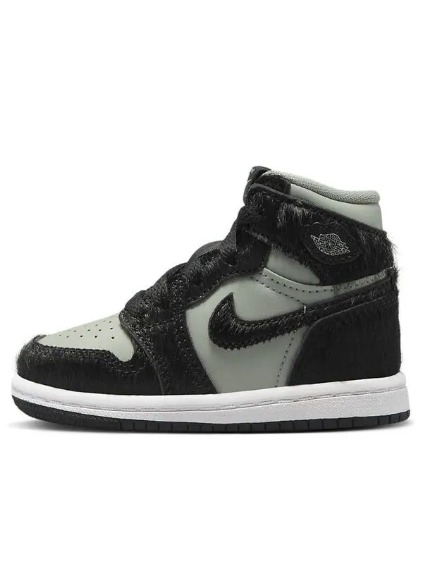 Кроссовки 1 ретро высокие og Air Jordan — изображение 1 из 4, серый/черный/белый
