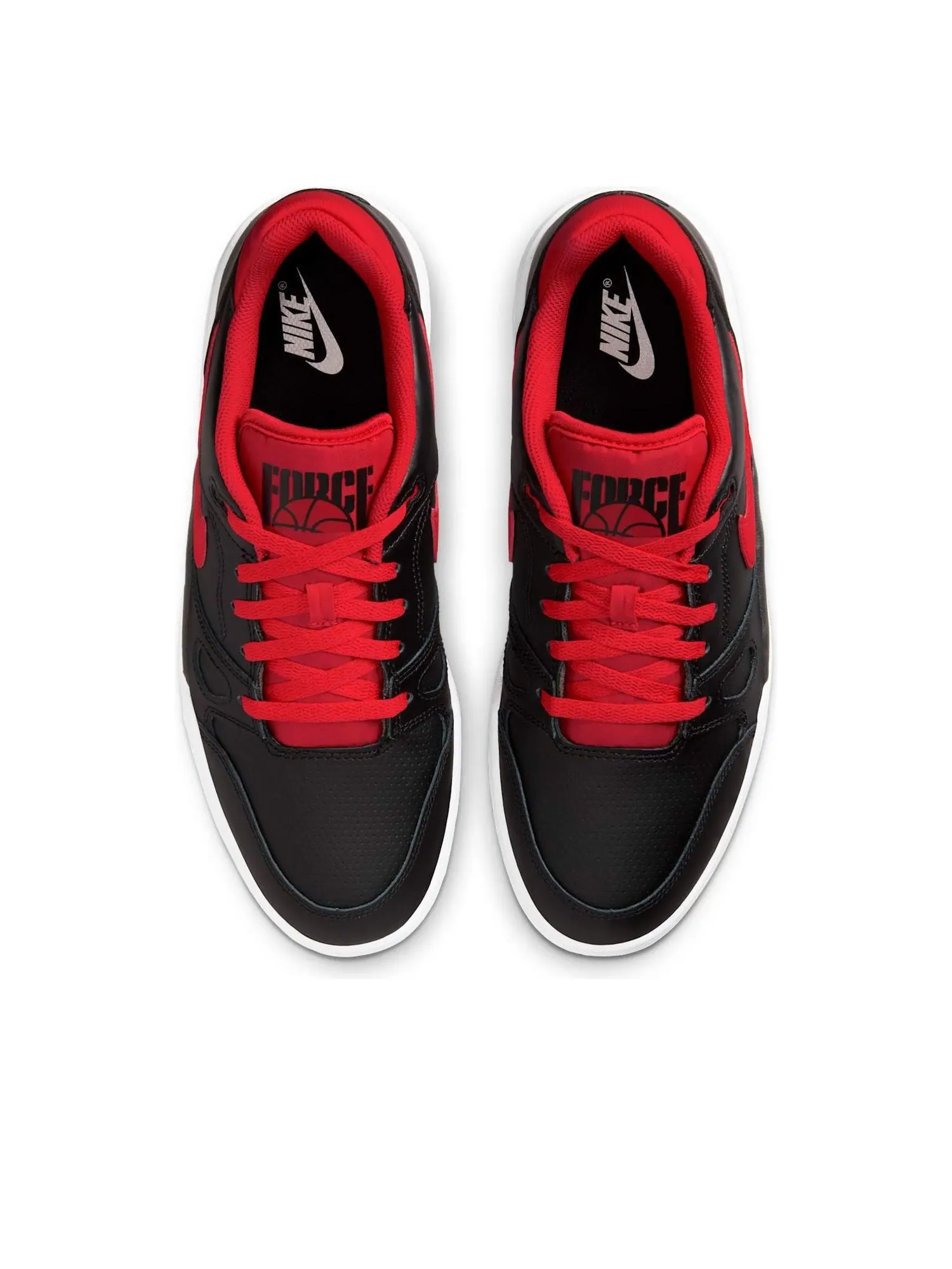 Кроссовки Nike Full Force Low 'Black Red White' — изображение 4 из 6, черный