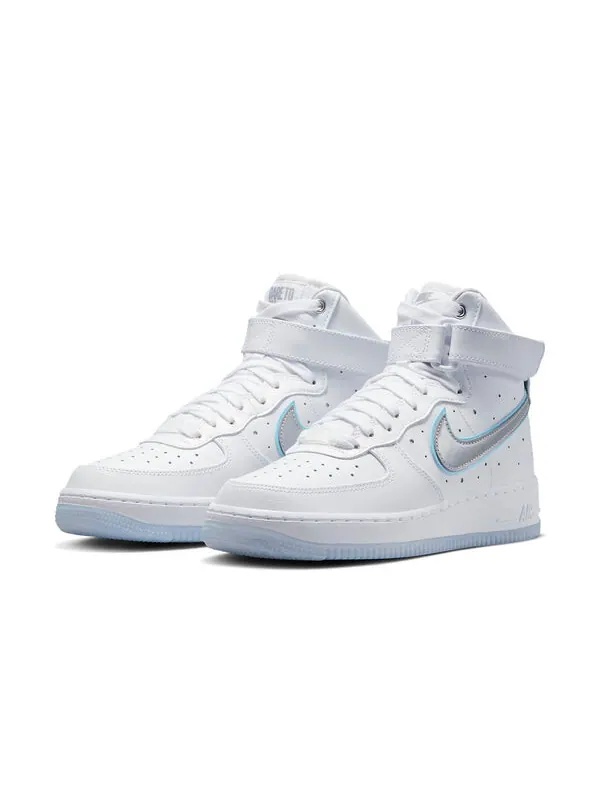 Кроссовки air force 1 высокие Nike — изображение 3 из 4, белый/синий