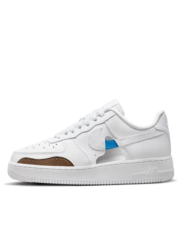 Кроссовки air force 1 '07 lx 'see through - white' Nike — изображение 1 из 4, белый/синий