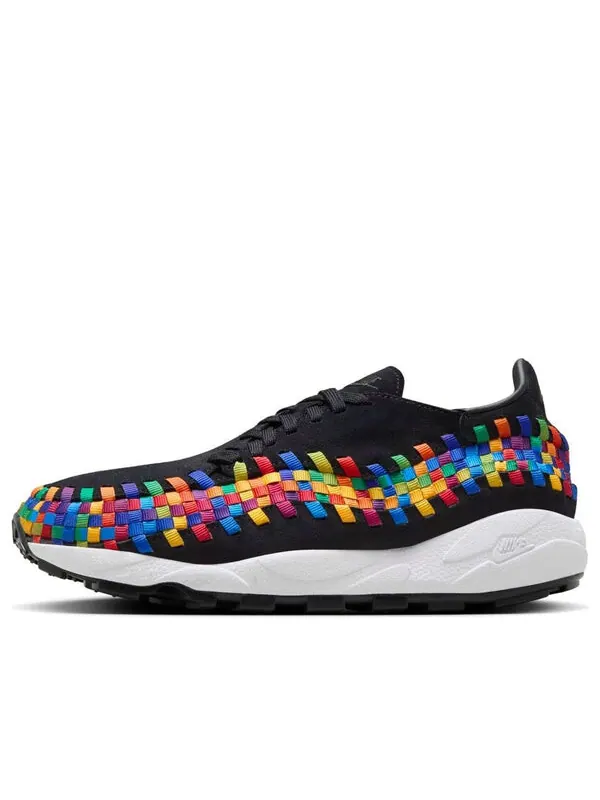 Кроссовки air footscape woven 'rainbow black' Nike — изображение 1 из 4, черный/мульти