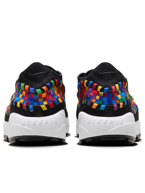 Кроссовки air footscape woven 'rainbow black' Nike — изображение 4 из 4, черный/мульти