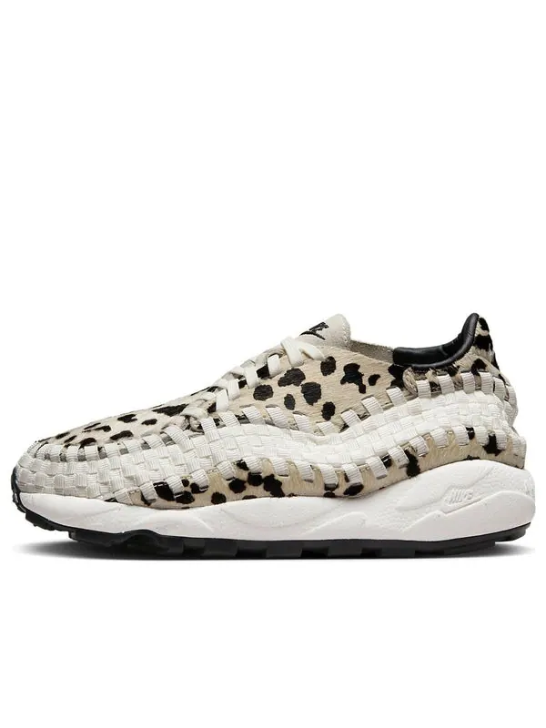Кроссовки air footscape woven 'white cow print' Nike — изображение 1 из 4, черный