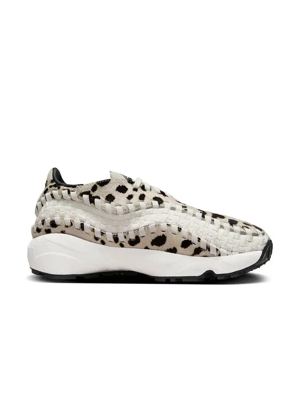 Кроссовки air footscape woven 'white cow print' Nike — изображение 2 из 4, черный