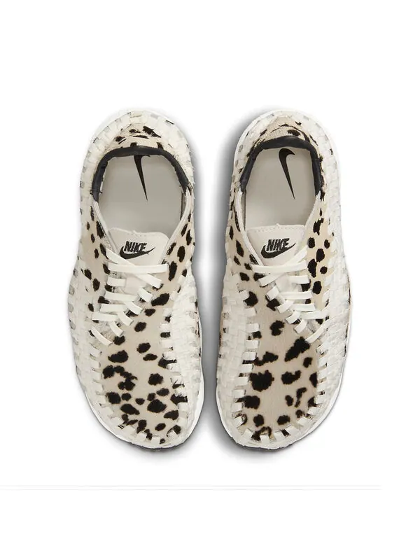 Кроссовки air footscape woven 'white cow print' Nike — изображение 4 из 4, черный