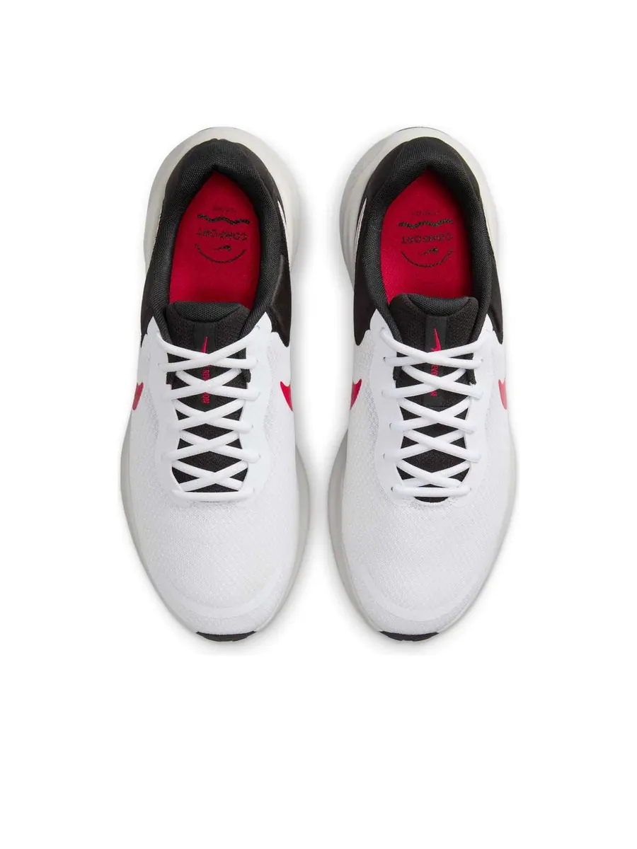 Кроссовки Nike Revolution 7 'White Black Photon Dust Fire Red' — изображение 4 из 6, белый