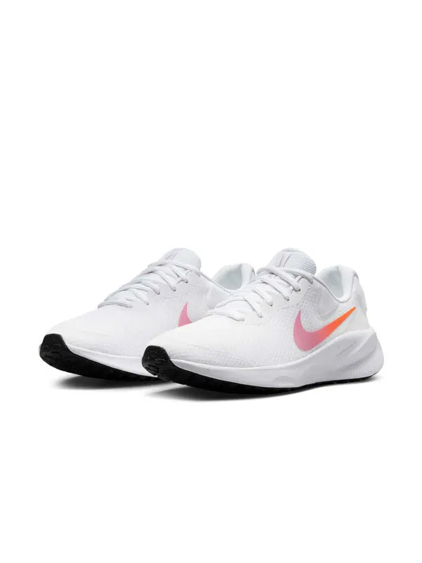 Кроссовки revolution 7 'white beyond pink hyper crimson' Nike — изображение 3 из 4, белый/розовый/черный
