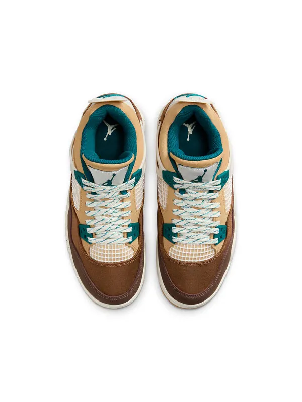 Кроссовки 4 retro 'cacao wow' Air Jordan — изображение 3 из 4, коричневый---зеленый