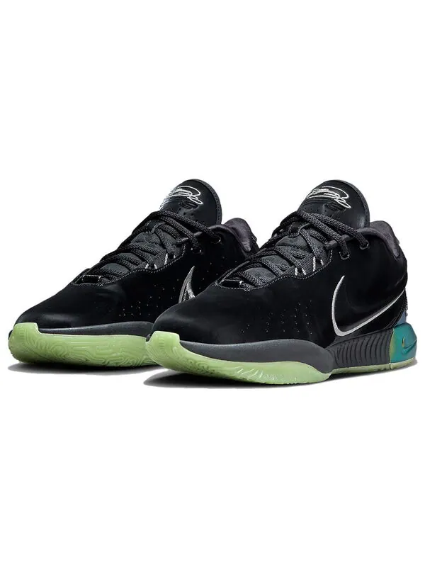 Кроссовки Nike LeBron 21 EP 'Tahitian' — изображение 3 из 4, черный/зеленый