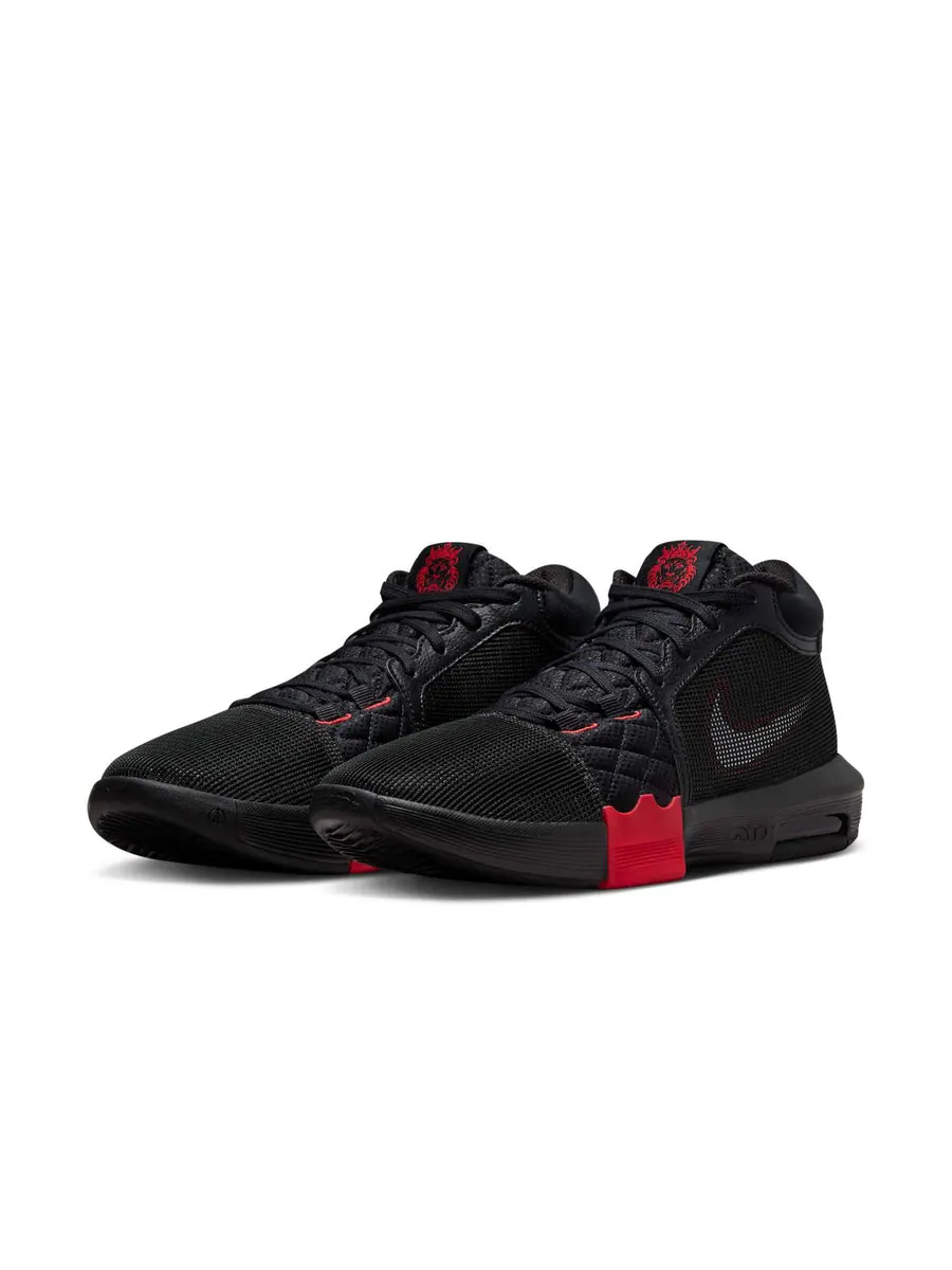 Кроссовки Nike LeBron Witness 8 EP 'Black University Red' — изображение 3 из 6, черный