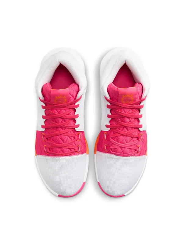 Кроссовки lebron witness 8 ep 'white bright mandarin pink' Nike — изображение 4 из 4, белый/розовый/яркий