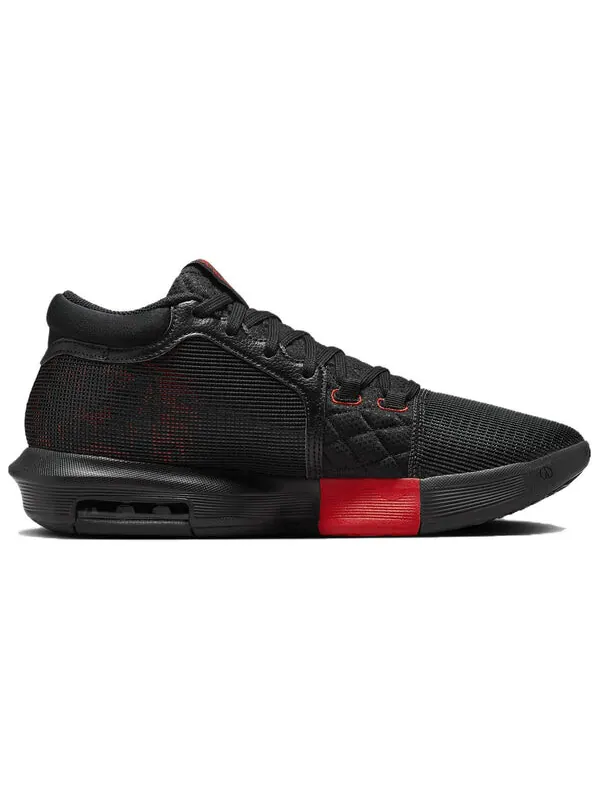 Кроссовки lebron witness 8 'black university red' Nike — изображение 2 из 4, черный/красный/белый