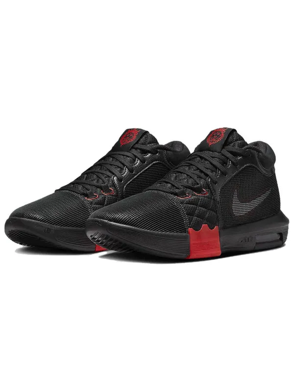 Кроссовки lebron witness 8 'black university red' Nike — изображение 3 из 4, черный/красный/белый