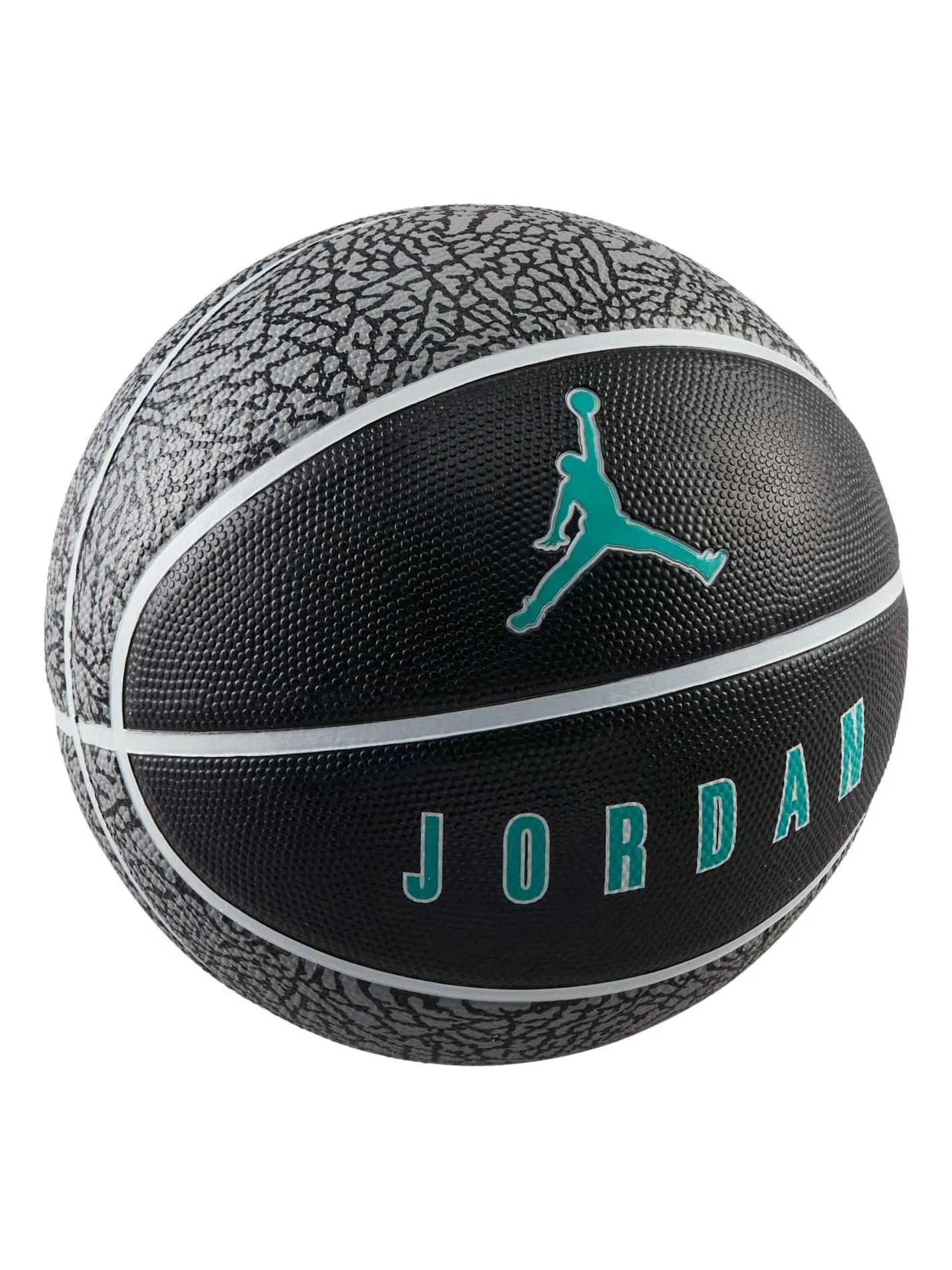 Баскетбольный мяч Air Jordan Playground 20 8P 'Black Tiffany' — изображение 1 из 1, черный//серый/белый