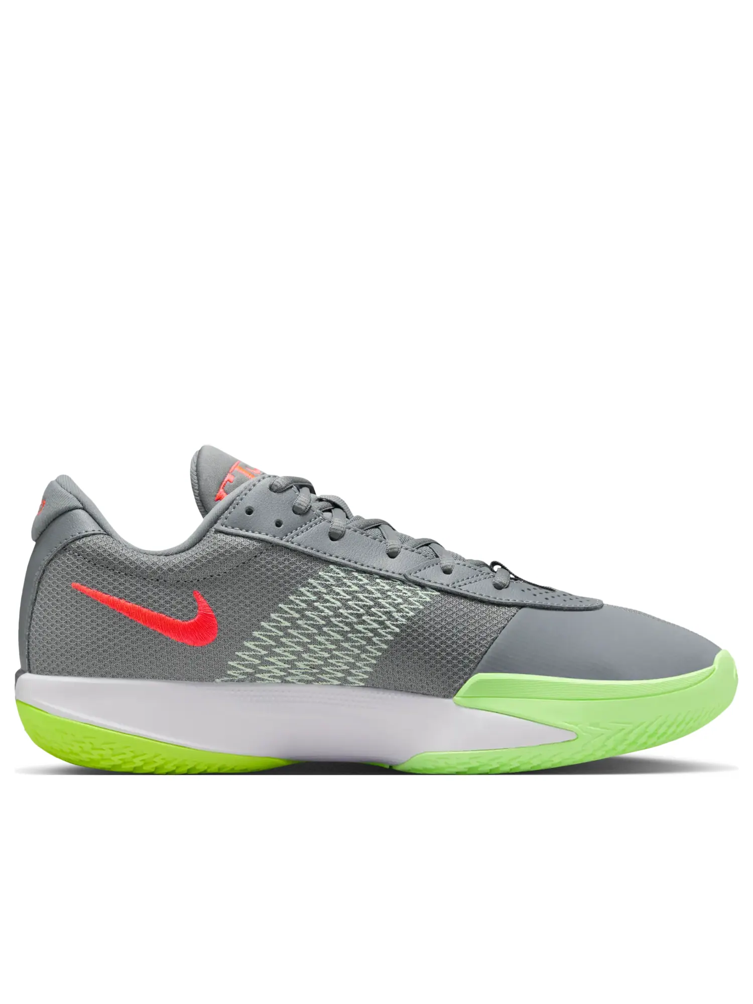 Кроссовки Nike Air Zoom GT Cut Academy 'Smoke Grey Barely Volt Crimson' — изображение 2 из 7, серый