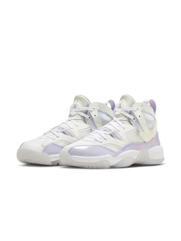 Кроссовки jumpman two trey Air Jordan — изображение 3 из 4, белый/фиолетовый