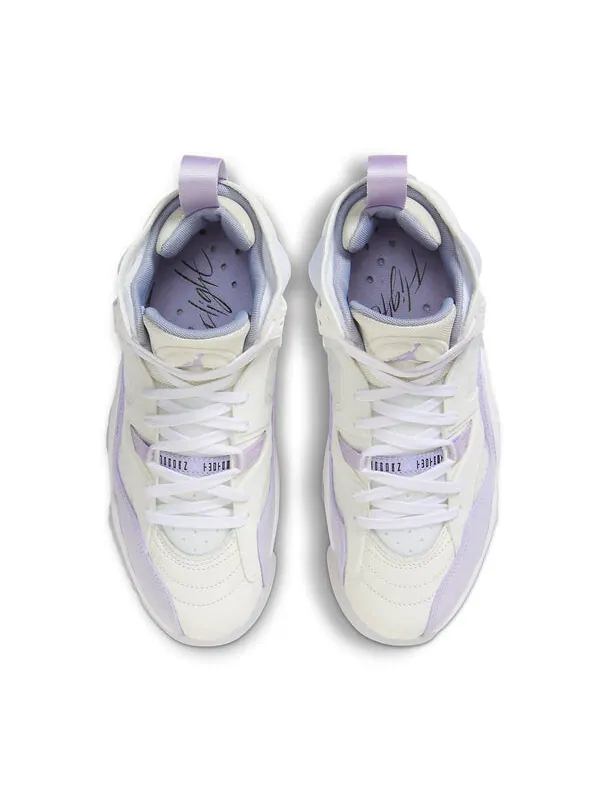 Кроссовки jumpman two trey Air Jordan — изображение 4 из 4, белый/фиолетовый