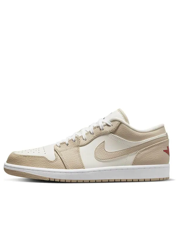Кроссовки 1 low se 'sail rattan' Air Jordan — изображение 1 из 4, белый-черный-красный