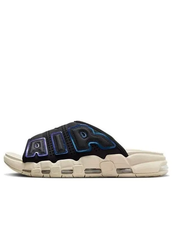 Тапочки air more uptempo slide 'black sanddrift iridescent' Nike — изображение 1 из 4