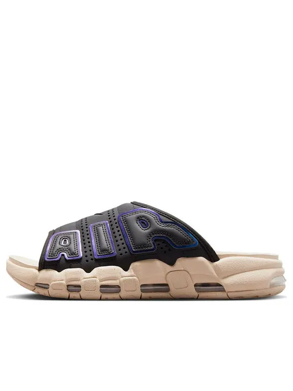 Тапочки air more uptempo slide 'iridiscent' Nike — изображение 1 из 4, черный