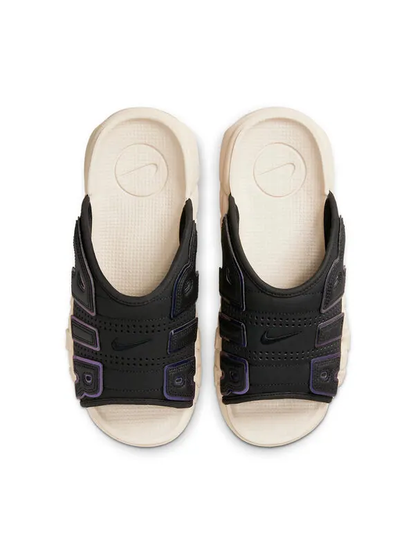 Тапочки air more uptempo slide 'iridiscent' Nike — изображение 3 из 4, черный