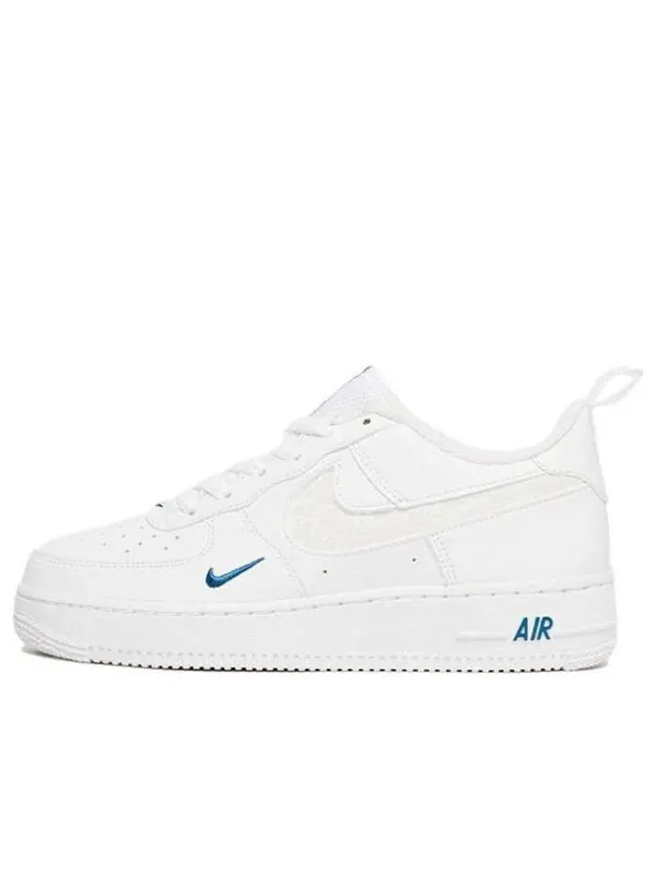 Кроссовки air force 1 low lv8 gs 'white blue' Nike — изображение 1 из 4, белый/темный синий
