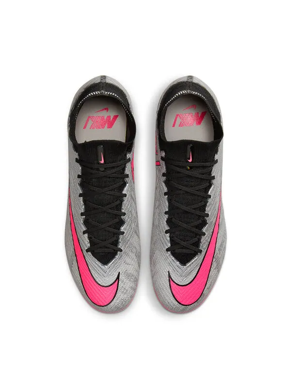 Кроссовки mercurial superfly 9 elite fg Nike — изображение 2 из 4, серый/розовый/черный