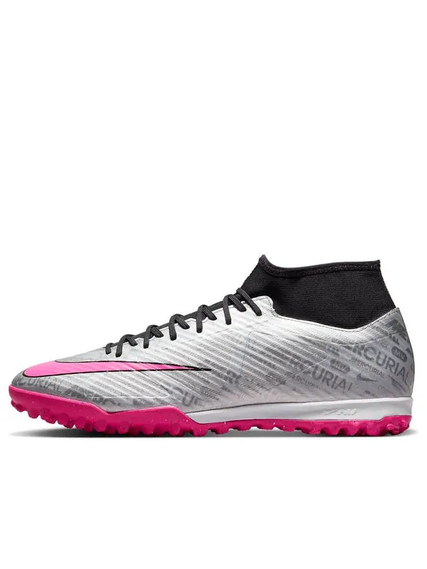 Кроссовки mercurial superfly 9 academy 25 tf 'metallic silver hyper pink' Nike — изображение 1 из 4, розовый/черный