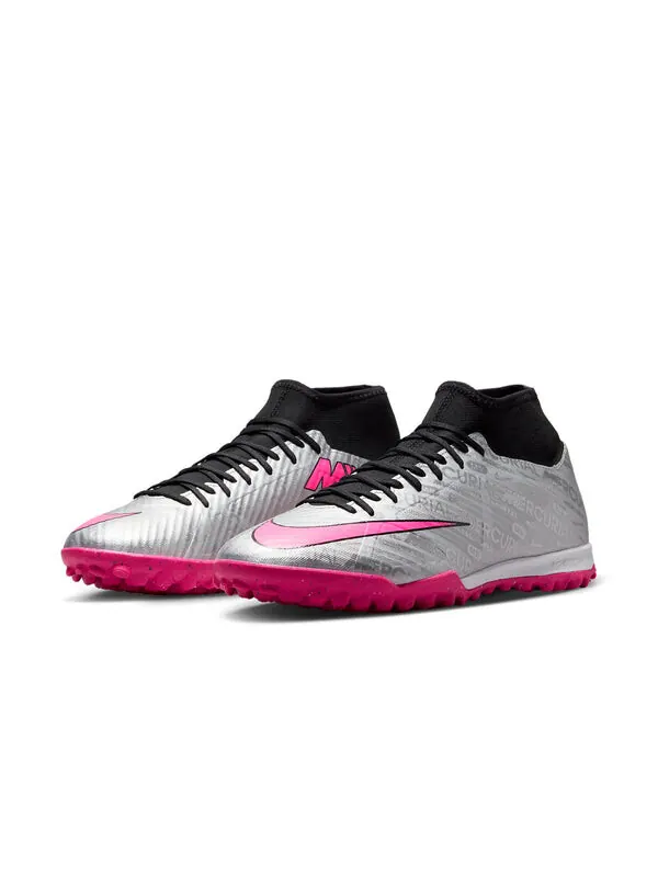 Кроссовки mercurial superfly 9 academy 25 tf 'metallic silver hyper pink' Nike — изображение 3 из 4, розовый/черный