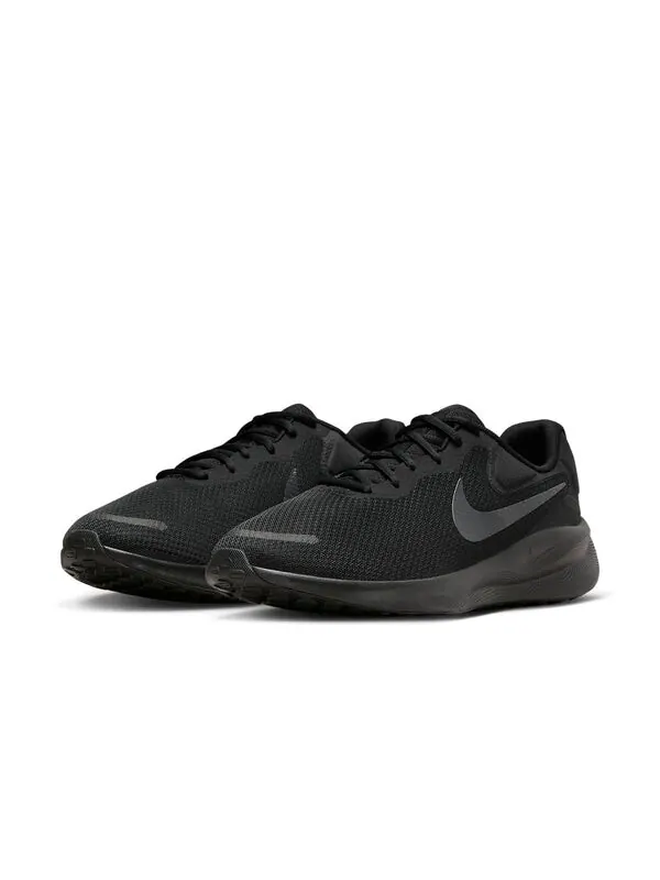 Кроссовки Revolution 7, очень широкие туфли Nike — изображение 3 из 4, черный/черный