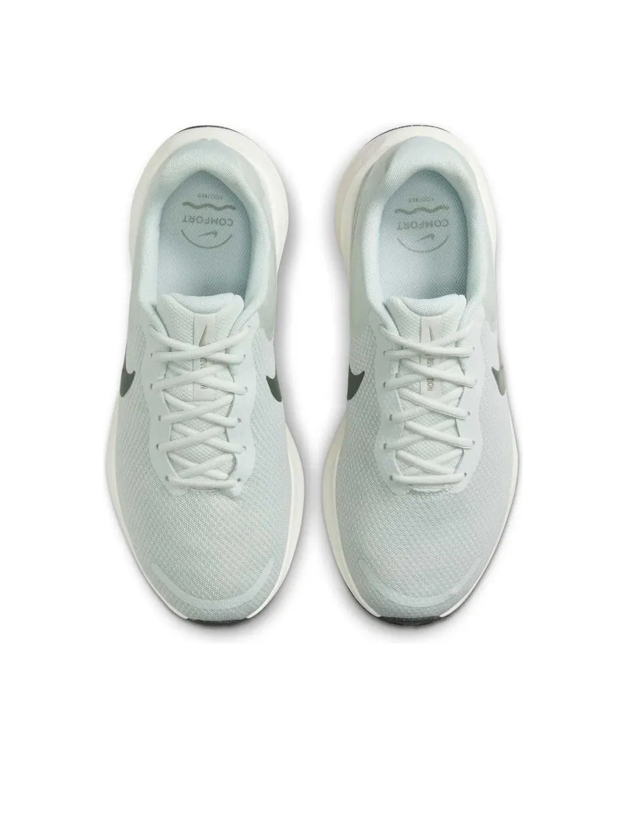 Кроссовки Nike Revolution 7 Wide 'Light Silver White' — изображение 4 из 6, серый