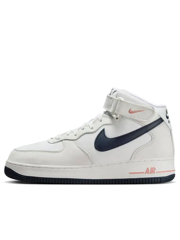 Кроссовки air force 1 mid '07 lx 'summit white obsidian' Nike — изображение 1 из 4, белый