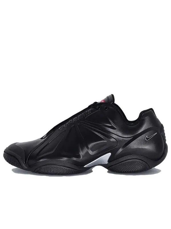 Кроссовки x supreme air zoom courtposite 'black' Nike — изображение 1 из 4, черный