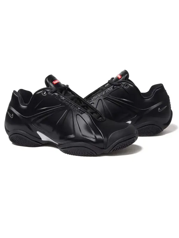 Кроссовки x supreme air zoom courtposite 'black' Nike — изображение 3 из 4, черный