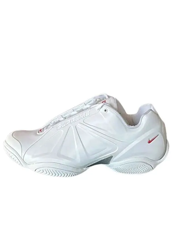 Кроссовки x supreme air zoom courtposite 'white' Nike — изображение 1 из 4, белый/белый/белый