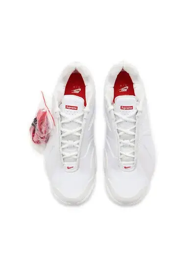 Кроссовки x supreme air zoom courtposite 'white' Nike — изображение 4 из 4, белый/белый/белый