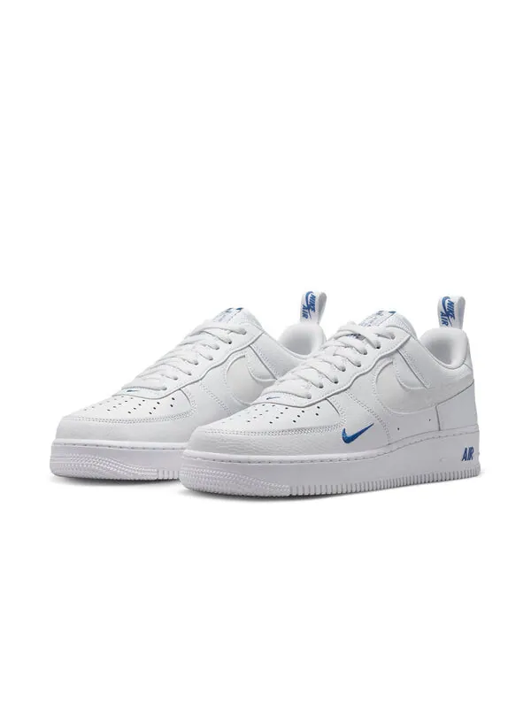 Кроссовки air force 1 low cut out 'reflective swoosh white blue' Nike — изображение 3 из 4, белый/синий