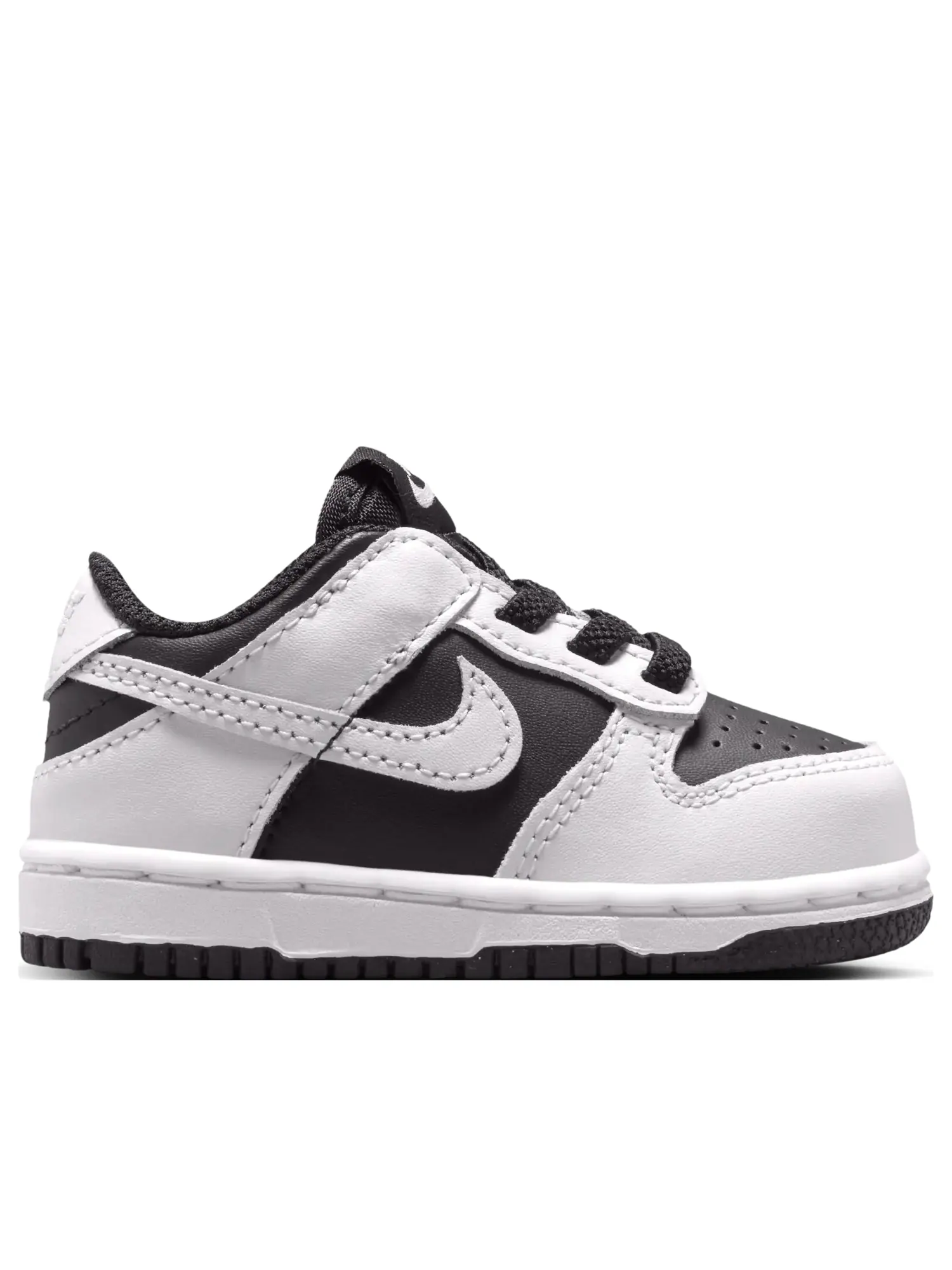 Кроссовки (TD) Nike Dunk Low 'White Black' — изображение 2 из 6, белый