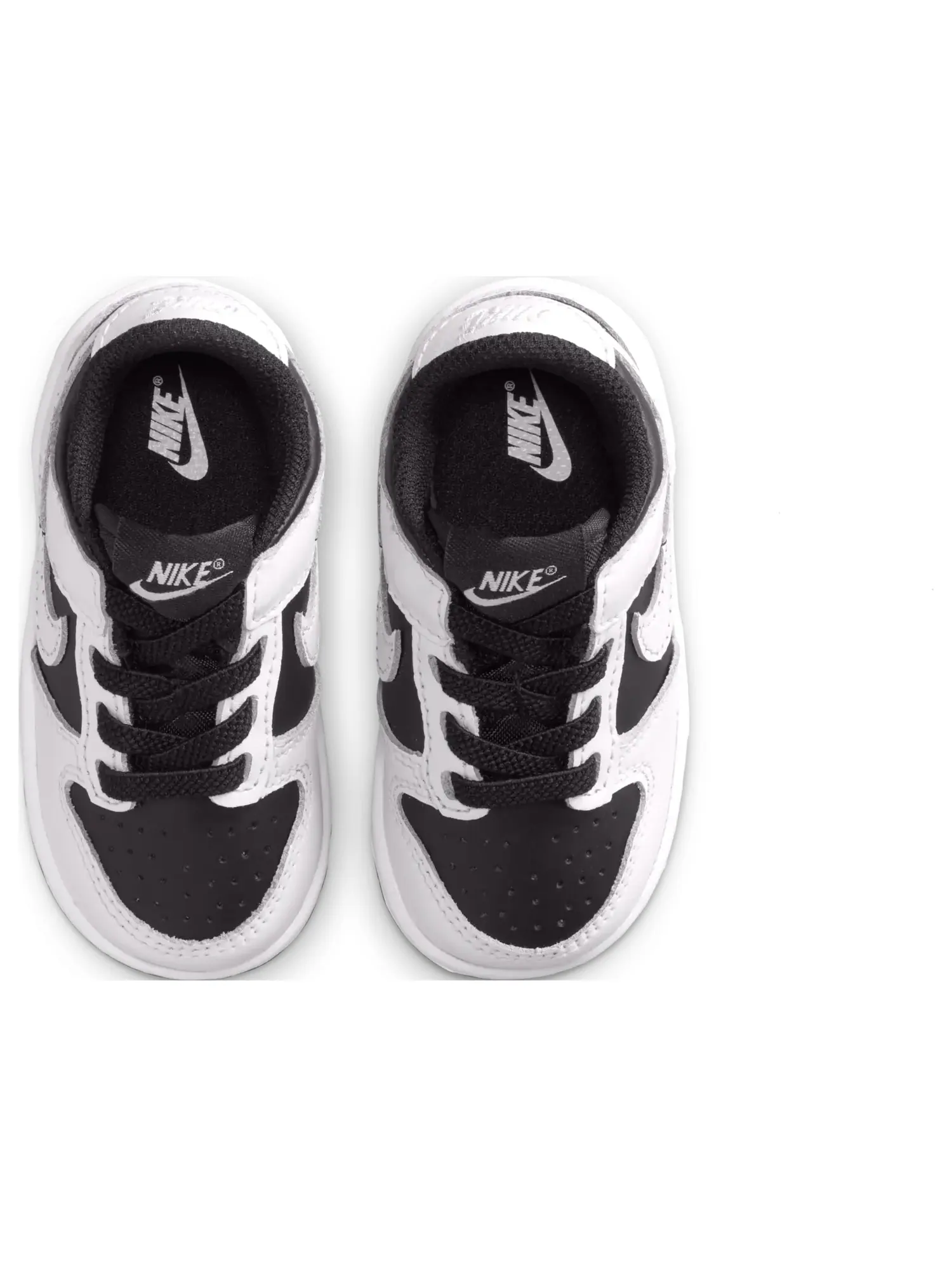 Кроссовки (TD) Nike Dunk Low 'White Black' — изображение 4 из 6, белый