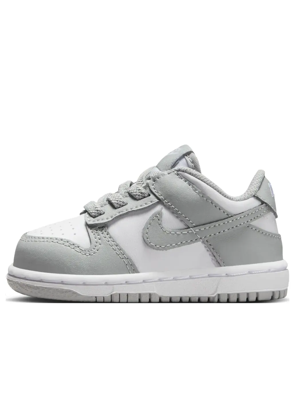 Кроссовки (TD) Nike Dunk Low 'White Light Smoke Grey' — изображение 1 из 6, белый