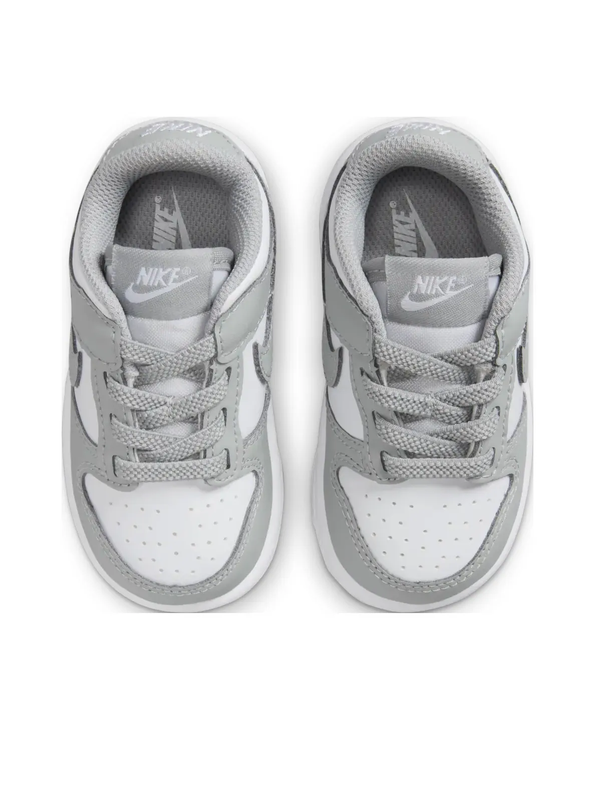 Кроссовки (TD) Nike Dunk Low 'White Light Smoke Grey' — изображение 4 из 6, белый